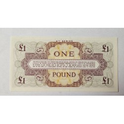 Cédula Militar Britânica 1 Pound (Voucher) - 4ª Série Inglaterra FE