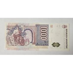 Cédula Argentina 1000 Australes Julio Roca P-329B FE