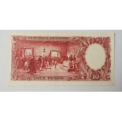 Cédula 10 Pesos Argentina (Moneda Nacional) - General San Martín - P-270 FE