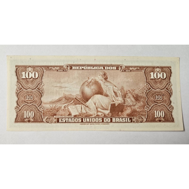 Cédula Brasil 100 cruzeiros C034 FE