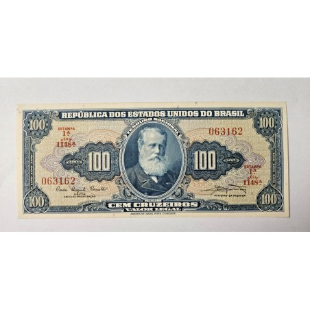 Cédula Brasil 100 cruzeiros C034 FE