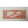 Cédula Brasil 100 cruzeiros carimbo 10 centavos C118 FE Vermelha Segunda Estampa