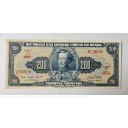 Cédula Brasil 200 cruzeiros C041 Soberba Dom Pedro I