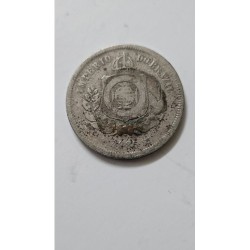Adquira esta histórica moeda de 100 Réis do Império do Brasil, ano 1886. Uma peça autêntica de bronze-níquel com o brasão imperi