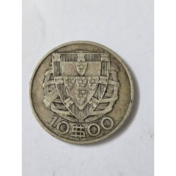 Moeda de Portugal 10 escudos 1932 KM582 prata