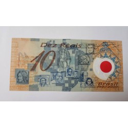 Cédula Brasil 10 reais C332 soberba leve dobra Polimero Pedro Alvares Cabral