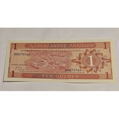 Cédula das Antilhas Holandesas 1 gulden FE