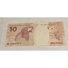 Cedula Brasil 10 reais MI FE