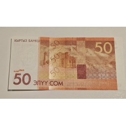 Cédula do Quirguistão 50 com FE