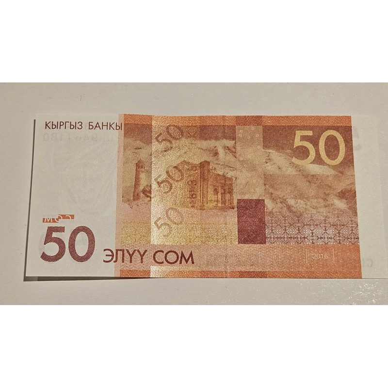 Cédula do Quirguistão 50 com FE