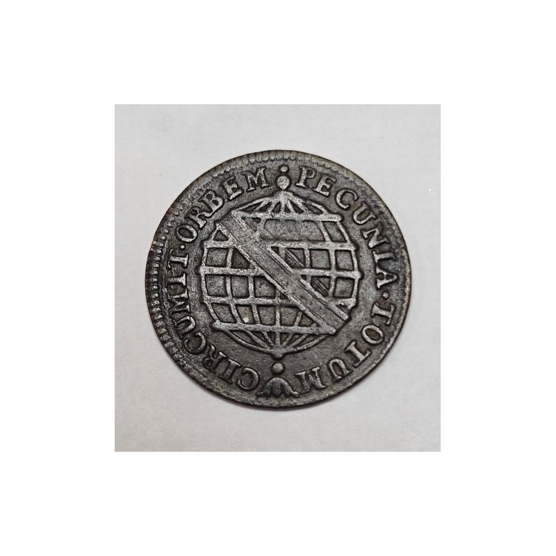 Moeda Brasil V reis 1774 coroa baixa C116 MbcS