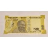 Cédula da India 20 rúpias Mahatma Gandhi FE