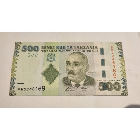 Cédula da Tanzânia 500 shillings FE