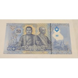 Cédula da Tailândia 50 Bath Polímero FE