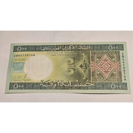 Cédula da Mauritânia 500 ouguya FE