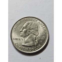 Moeda Quarter Dólar Kentucky 2001 - Edição Colecionável  dos EUA