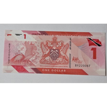 Cédula de Trindade e Tobago 1 dólar polímero FE