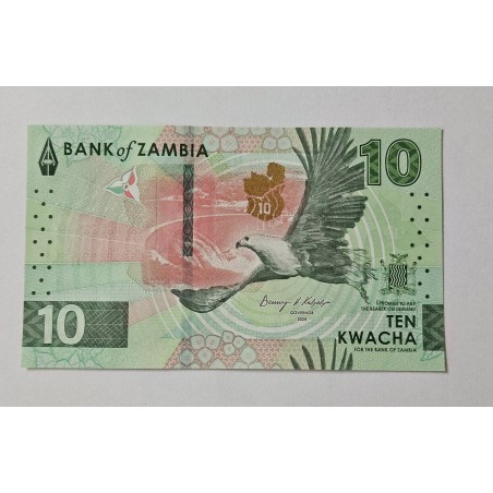 Cédula de Zâmbia 10 kwatcha FE