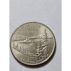 Quarter Dólar 2005 Oregon Crater Lake - Moeda Comemorativa EUA Estados Unidos