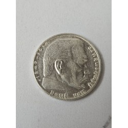 Moeda da Alemanha 2 reichmarks 1938 prata Suastica