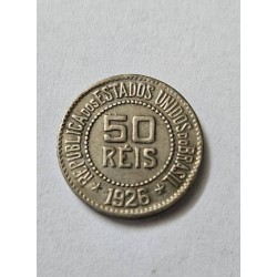 Moeda Brasil 50 réis 1926 data difícil