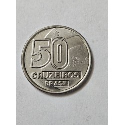 Moeda brasil republica 50 cruzeiros 1992 Soberba
