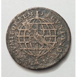 Moeda brasil XL réis 1757 Guinea C173 Cobre