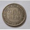 Moeda Brasil 200 réis 1876 data difícil MBC+