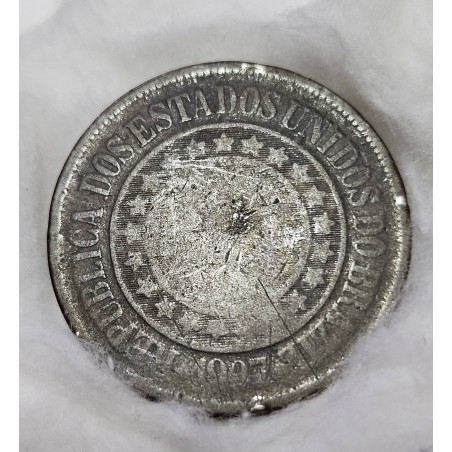 Moeda brasil republica 40 réis 1907 Bronze BC-MBC B825