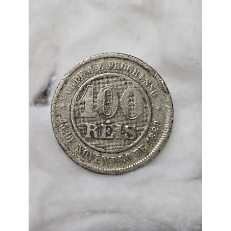 Moeda do Brasil 100 réis 1899