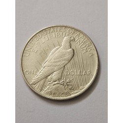 Moeda dos Estados Unidos 1 peace dollar 1922 prata Soberba