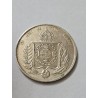 Moeda Brasil Império 1000 réis 1863 prata MBC