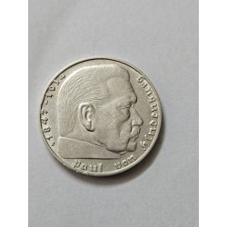 Moeda da Alemanha 2 reichmarks 1937 prata