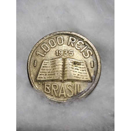 Moeda Brasil 1000 réis 1935 módulo maior Jose Anchieta