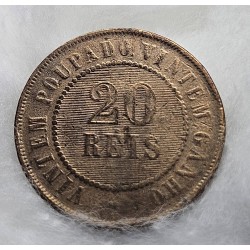 Moeda Brasil republica bronze 20 réis 1912 data difícil