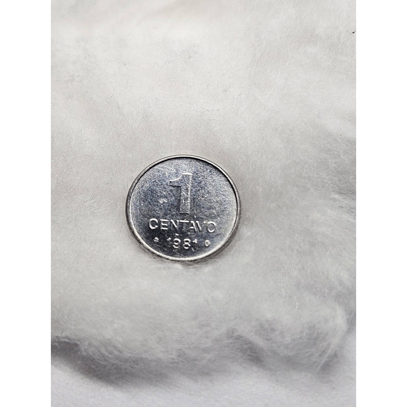 Moeda Brasil 1 centavo sojinha 1981