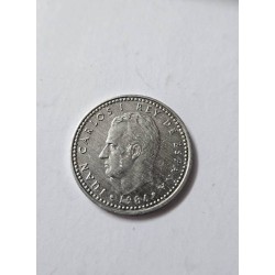 Moeda 1 Peseta Espanha 1986 - Juan Carlos I