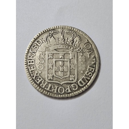 Moeda Brasil 320 réis 1750 Rio P159 MBC Colonia