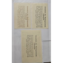 Lote 3 notgelds Austria Município Lilienfeld