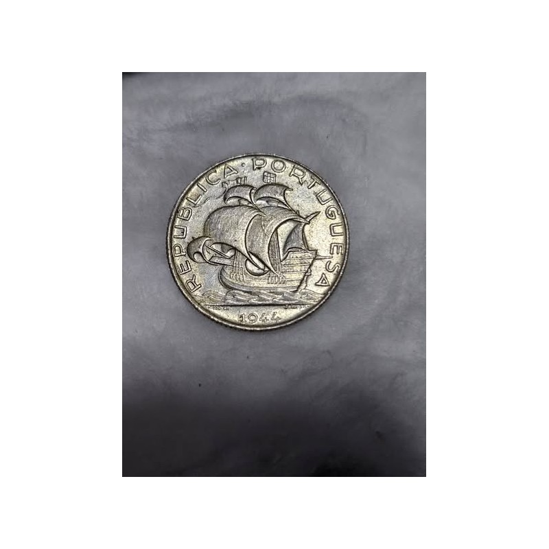 Moeda de Portugal 2$50 escudos 1944 prata