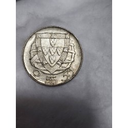Moeda de Portugal 2$50 escudos 1944 prata