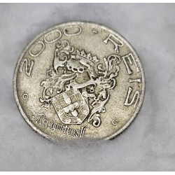 Moeda Brasil 2000 réis 1932 vicentina prata