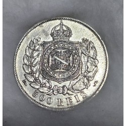 Moeda Brasil 500 réis 1868 MBCS Império Dom Pedro II