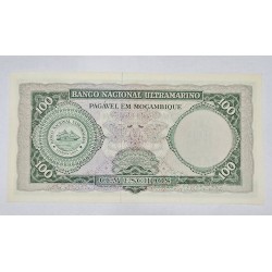 Cedula de Moçambique 100 escudos FE