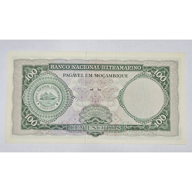Cedula de Moçambique 100 escudos FE