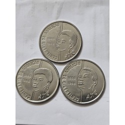 Moedas série Axé Pai Mãe e filho 100 cruzados 1988 FC
