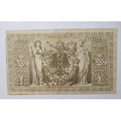 Cédula da Alemanha 1000 reichmarks 1910 MBC