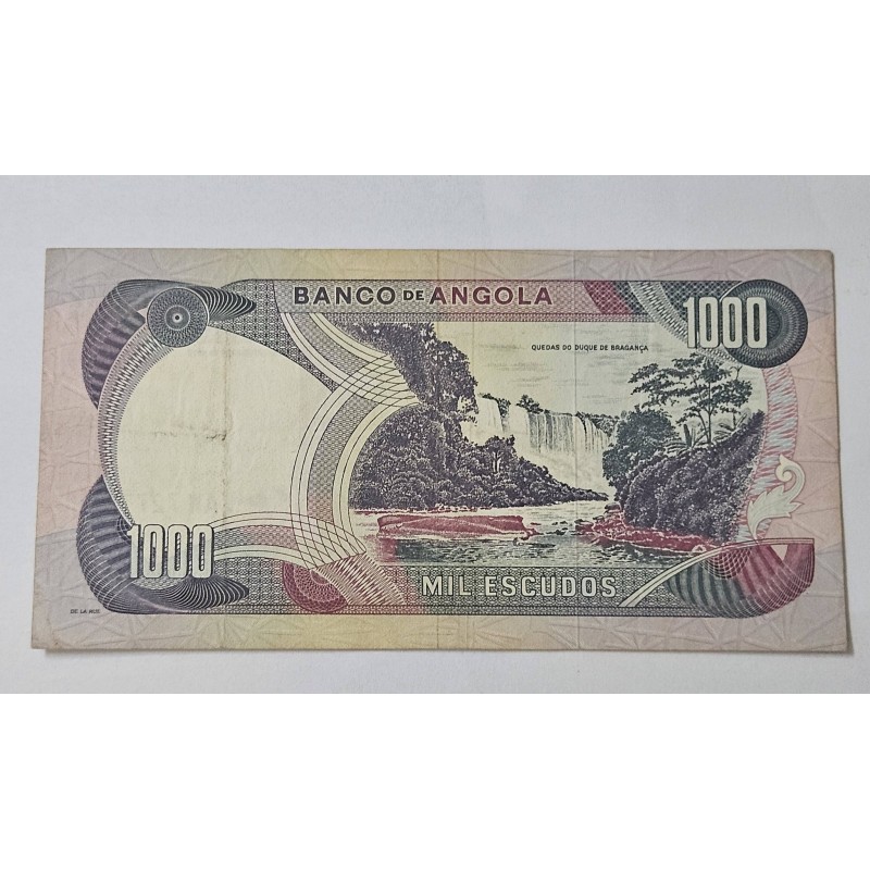 Cédula de Angola 1000 escudos General Carmona MbcS  1972 P103