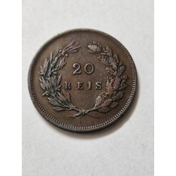 Moeda de Portugal 20 réis 1891 Soberba