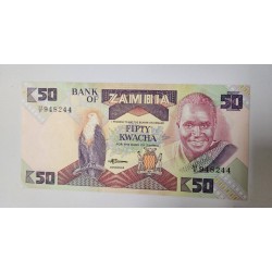 Cédula de Zâmbia 50 kwatcha FE